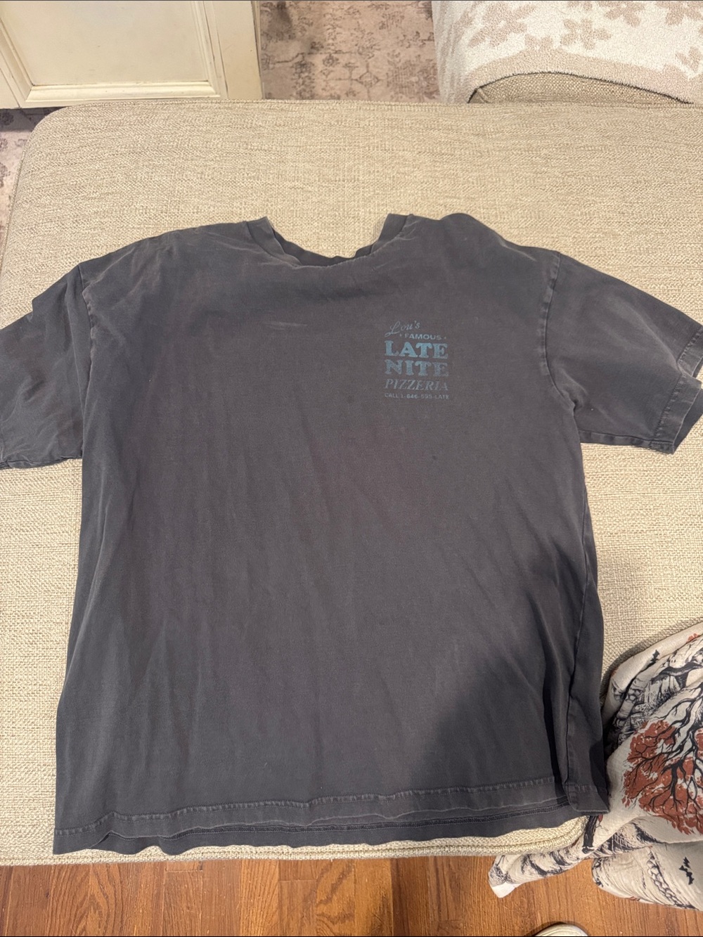 American Eagle Outfitters Black Short-Sleeve Tee boxy fit